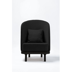 Лаунж крісло Cozy Leaf black ShishkaProject