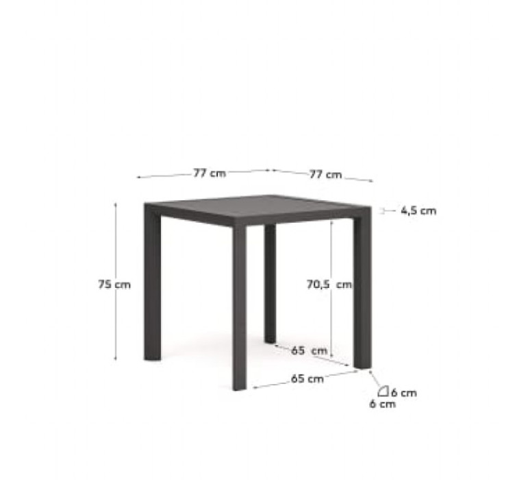 Уличный стол CULIP 77х77 см5