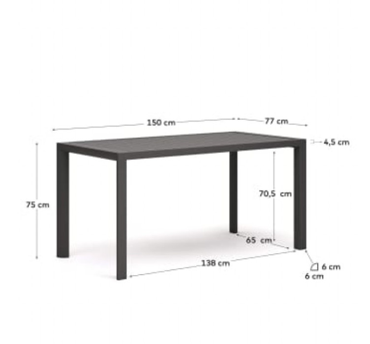 Вуличний стіл CULIP 150 см5