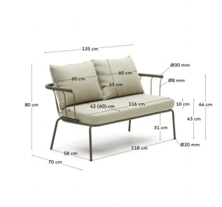 Диван 2-х місний SALGUER10