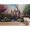 Безшовні дитячі фотошпалери Princess castle2