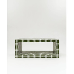 Кавовий столик Cube Flat Table 95/40 см.Tile 2.5 см