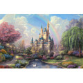 Безшовні дитячі фотошпалери Princess castle1