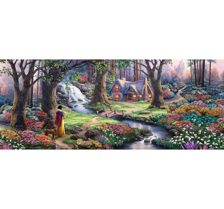Безшовні дитячі фотошпалери Snow White1