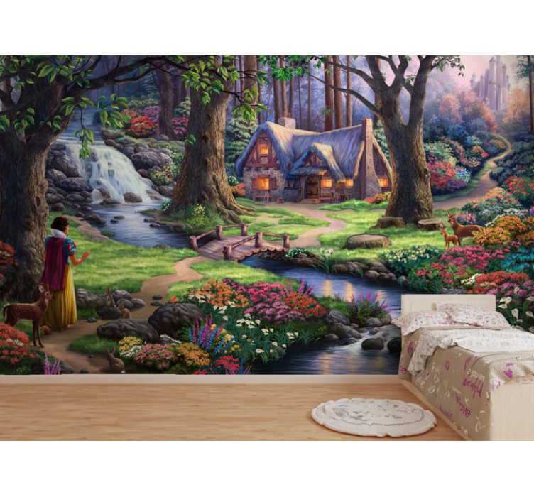 Безшовні дитячі фотошпалери Snow White2