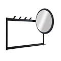 Вішалка настінна з дзеркалом Entry Kit3 755*1100 Black3