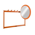 Вішалка настінна з дзеркалом Entry Kit3 755*1100 OrangeBrown 80233