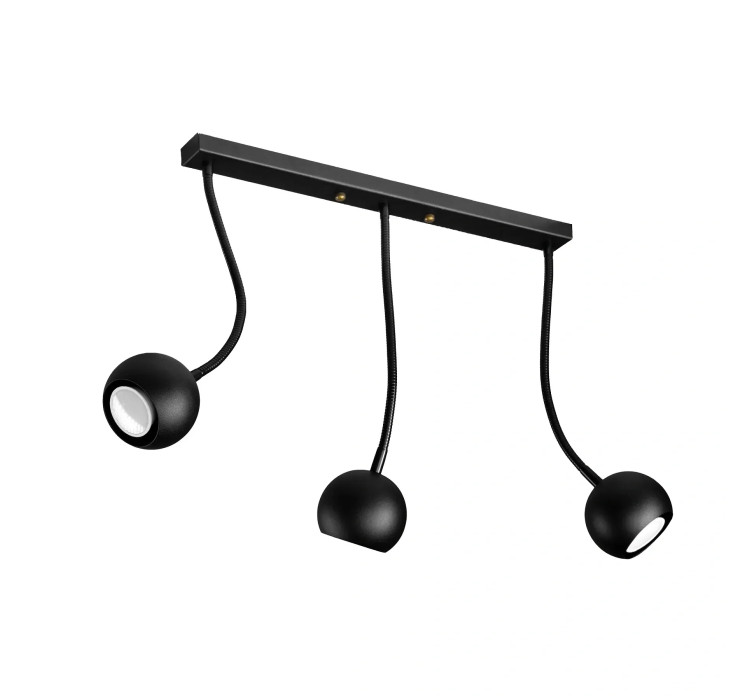 Світильник стельовий Bowl GU10 L90-3-450-GN Black2