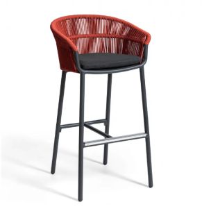 Барне крісло Lake Anthracite Red (656-RED)