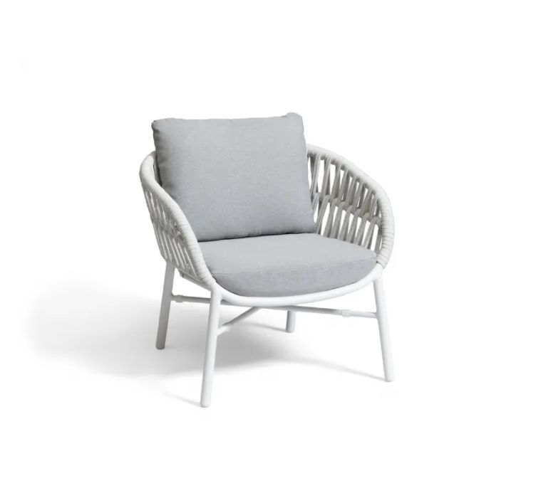 Лаунж-крісло Manila White Silver (567-BCO31)1