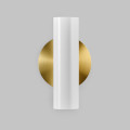Настенный двойной светильник Brass White2