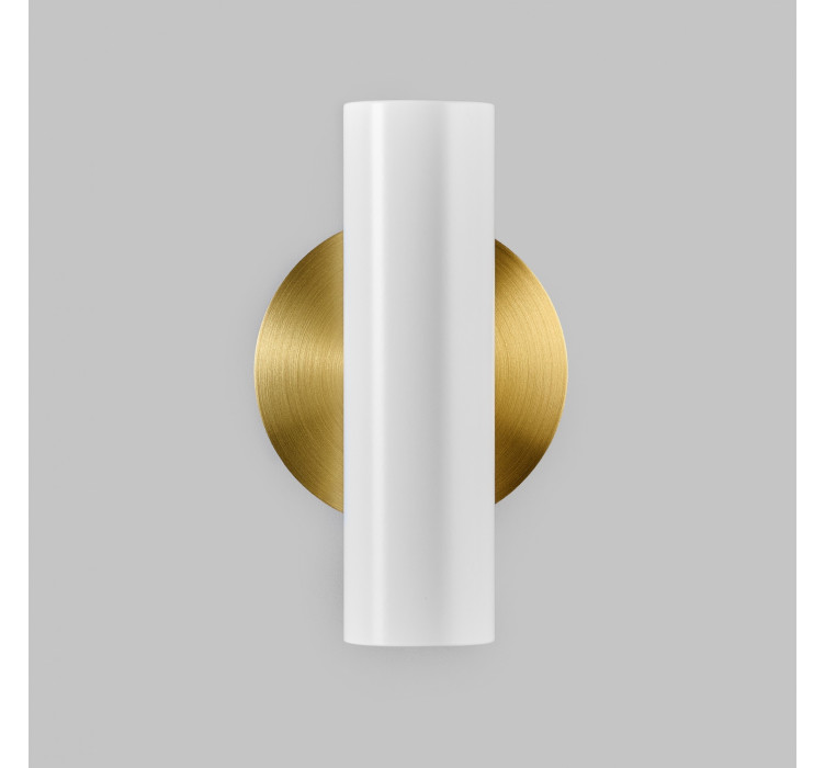 Настенный двойной светильник Brass White2
