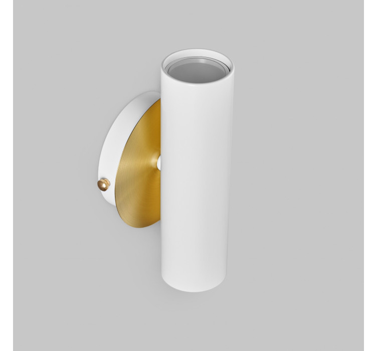 Настенный двойной светильник Brass White4