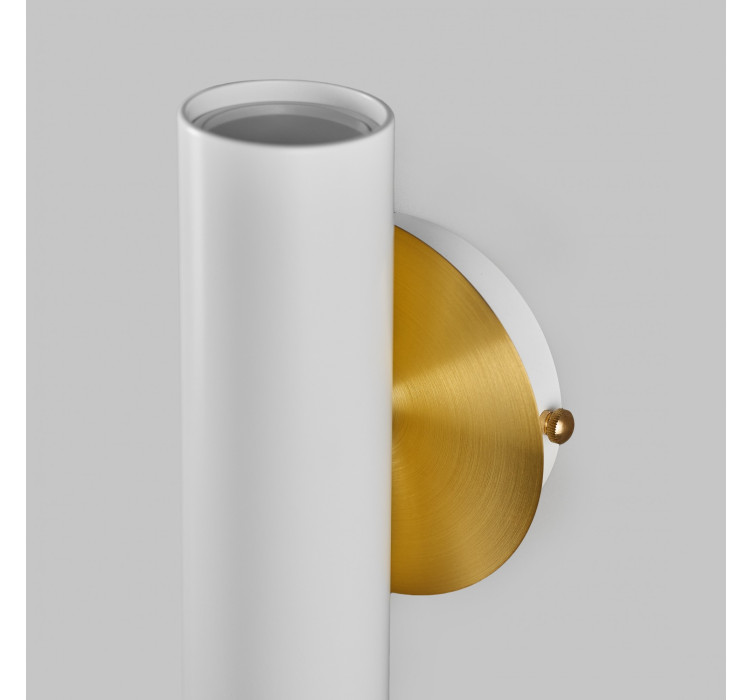 Настенный двойной светильник Brass White5