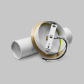 Настенный двойной светильник Brass White6