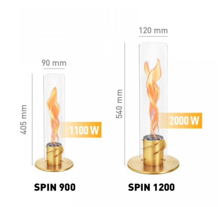 Настільний камін Spin 900 Gold8