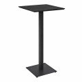 Стіл Tetra bar 60 х 60 чорний / чорний дуб1