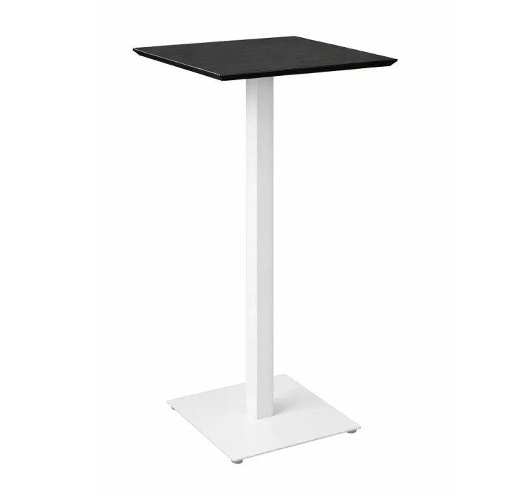 Стіл Tetra bar 60 х 60 білий / чорний дуб1