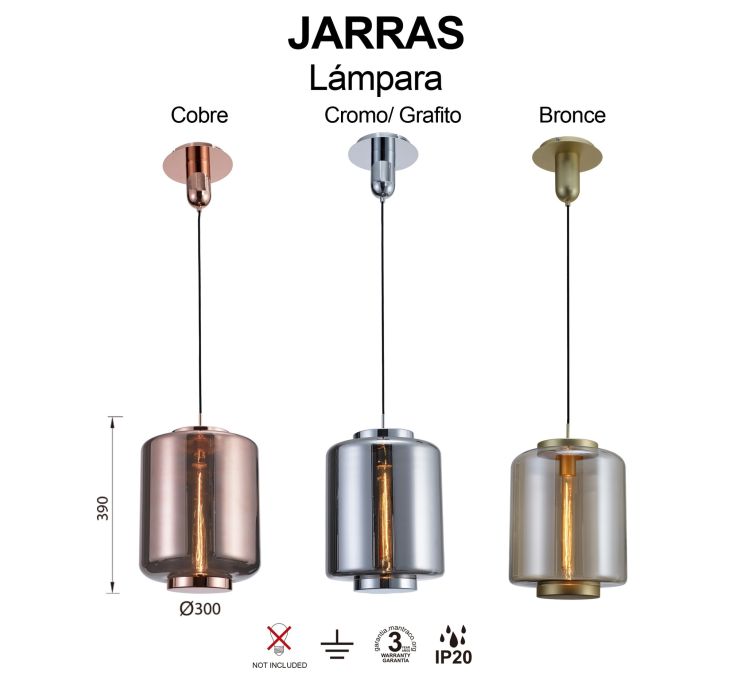 Підвісний світильник Mantra JARRAS 1L Mediana - Cobre (E27)4