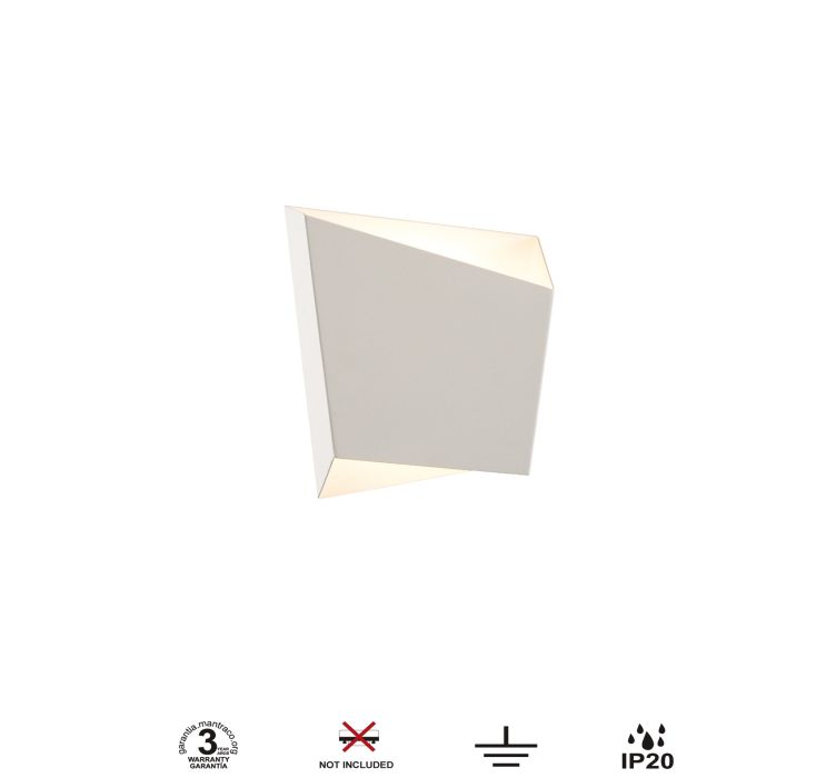 Настінний світильник (бра) Asimetric 1L GX53 Blanco5