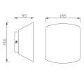 Настінний світильник (бра) Asimetric 1L GX53 Blanco Metal5