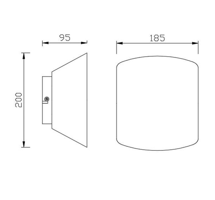 Настінний світильник (бра) Asimetric 1L GX53 Blanco Metal5