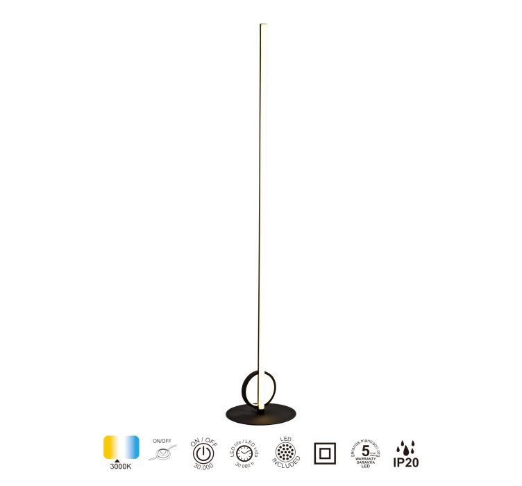 Світлодіодний торшер Mantra Kitesurf Negro 24W (3000K)3