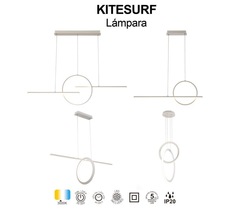 Підвісна люстра Kitesurf Blanco Lampara 50W2