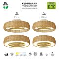 Стельовий вентилятор із LED-підсвіткою Kilimanjaro Ratan10