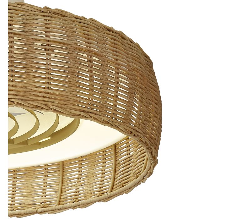 Стельовий вентилятор із LED-підсвіткою Kilimanjaro Ratan8