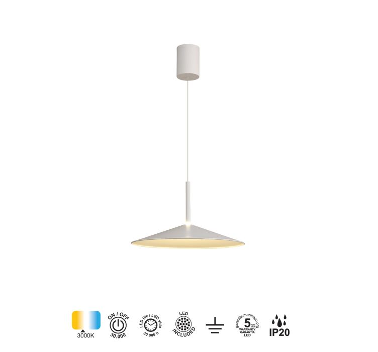 Підвісний світильник CALICE COLGANTE GRANDE LED 1L - BLANCO5