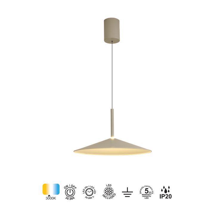 Підвісний світильник CALICE COLGANTE GRANDE LED 1L - CENIZA8