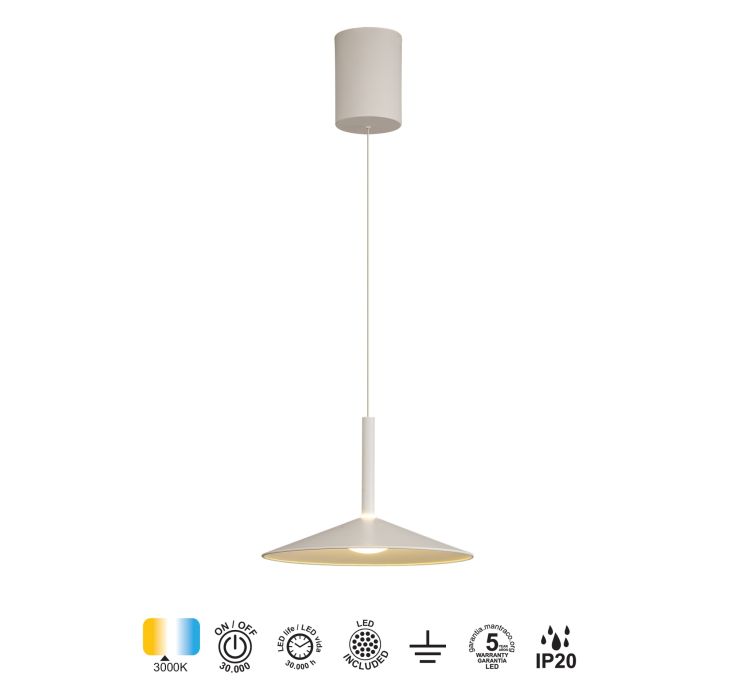 Підвісний LED світильник CALICE COLGANTE PEQUEÑO 1L - BLANCO5