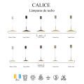 Підвісний LED світильник CALICE COLGANTE PEQUEÑO 1L - NEGRO Y BLANCO7