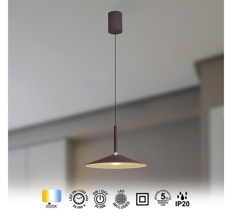 Підвісний LED світильник CALICE COLGANTE PEQUEÑO 1L - CAFÉ2