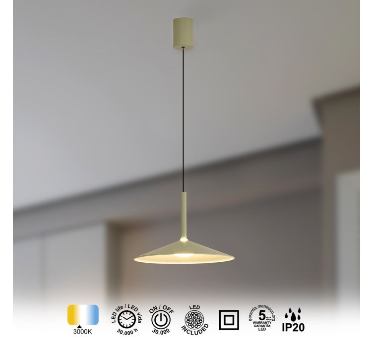 Підвісний LED світильник CALICE COLGANTE PEQUEÑO 1L - VERDE4