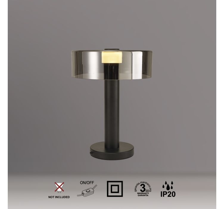 Настільна лампа велика Mantra GIN SOBREMESA LED GRANDE - NEGRO (GU10)2