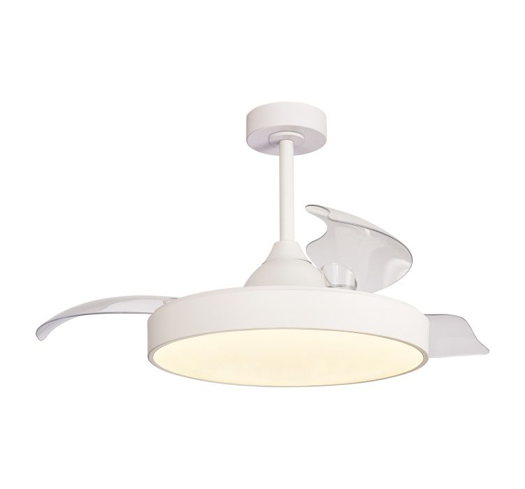 Стельовий вентилятор з LED-освітленням MANTRA ALASKA (Blanco)1