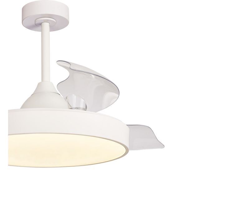 Стельовий вентилятор з LED-освітленням MANTRA ALASKA (Blanco)3