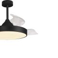 Стельовий вентилятор з LED-освітленням MANTRA ALASKA (Black)2