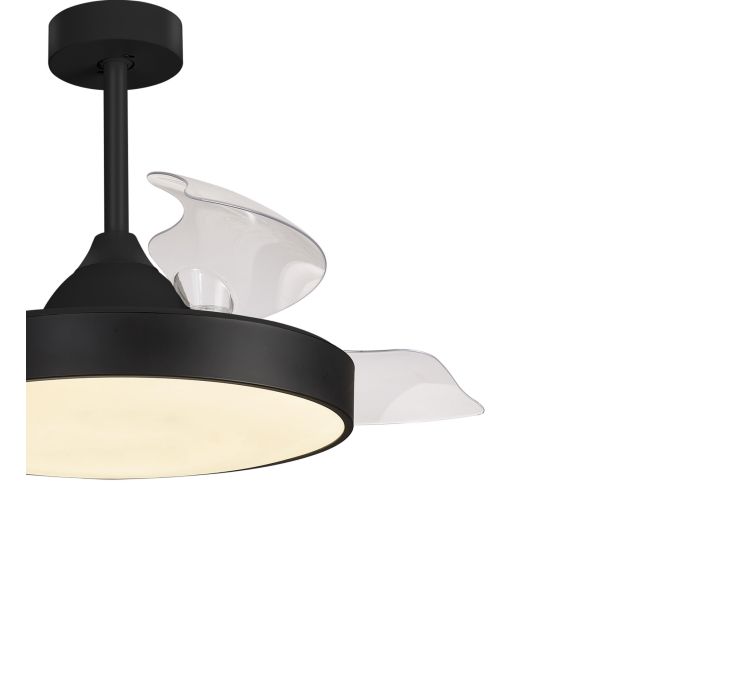 Стельовий вентилятор з LED-освітленням MANTRA ALASKA (Black)2
