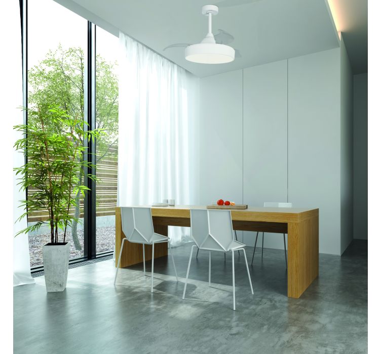 Стельовий вентилятор з LED-освітленням MANTRA ALASKA 45W (Blanco)6