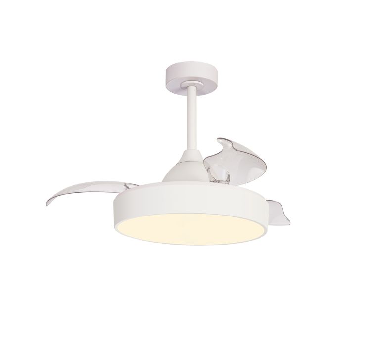 Стельовий вентилятор з LED-освітленням MANTRA ALASKA 45W (Blanco)1