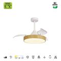 Стельовий вентилятор з LED-освітленням MANTRA ALASKA 45W (Ilumitation Wood)3