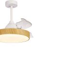 Стельовий вентилятор з LED-освітленням MANTRA ALASKA 45W (Ilumitation Wood)2