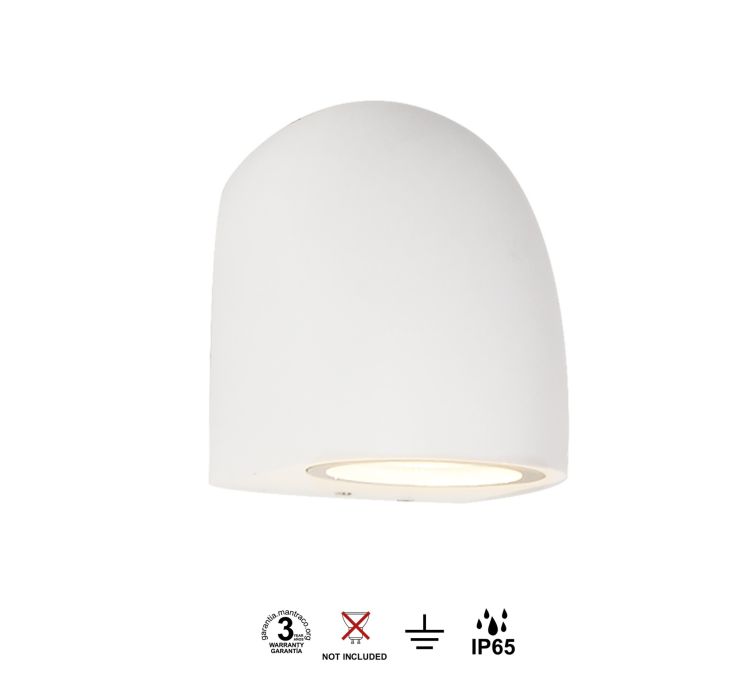 Вуличне настінне бра Mantra Baldy Wall Light 1L GU10 IP65 White (RAL 9010)3