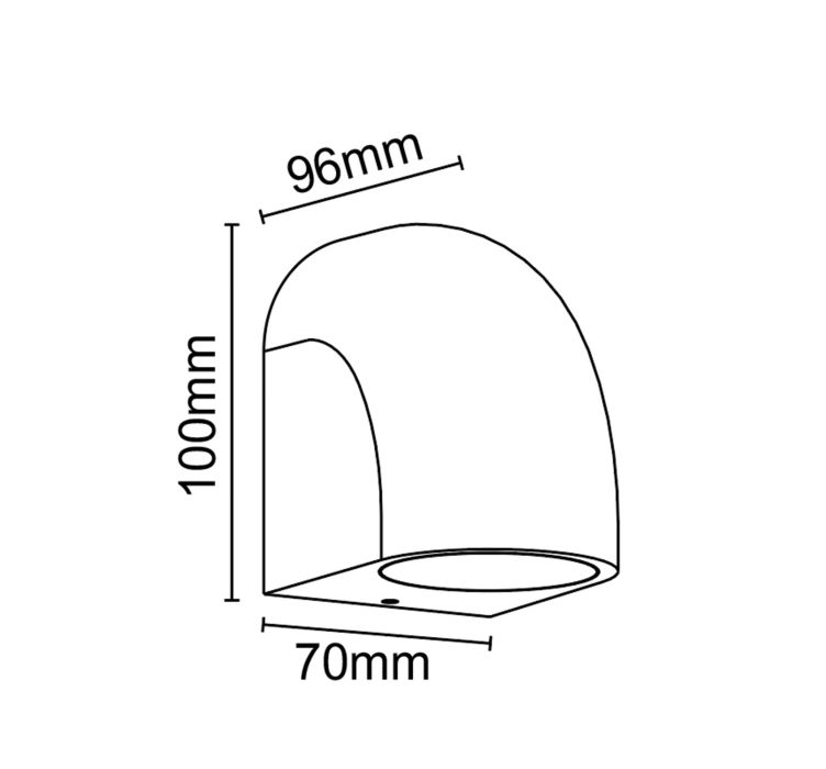 Вуличне настінне бра Mantra Baldy Wall Light 1L GU10 IP65 White (RAL 9010)4