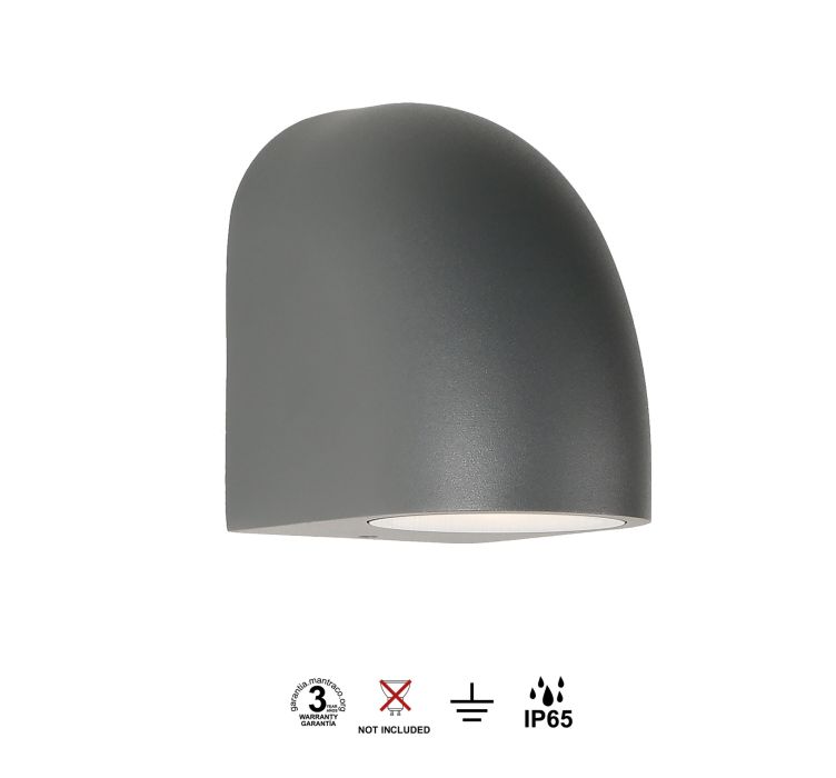 Вуличний настінний світильник BALDY 1L GU10 IP65 Dark Grey2
