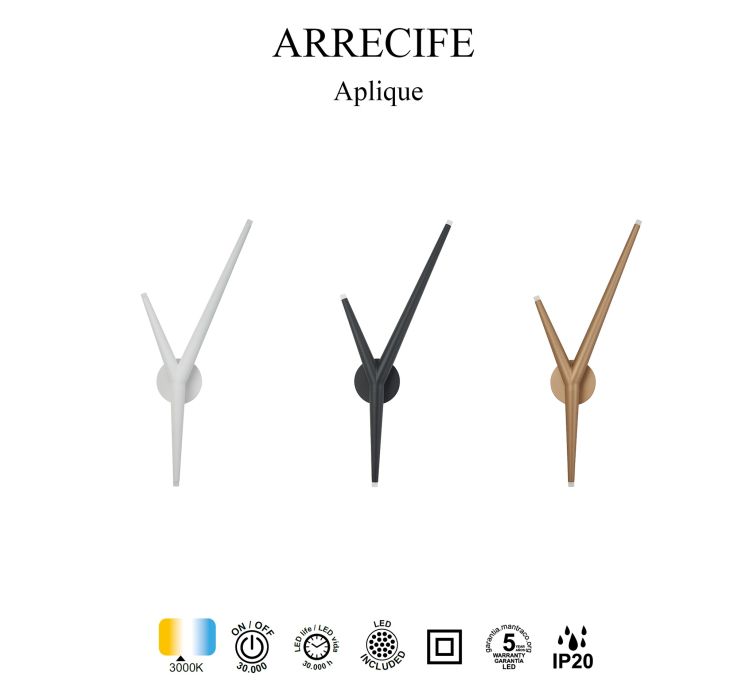 Настінне бра ARRECIFE APLIQUE (3 L) BLANCO5