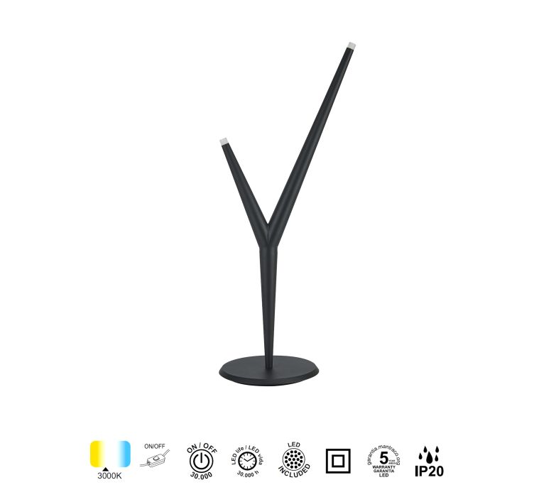 Настільна лампа ARRECIFE SOBREMESA (2 L) NEGRO5